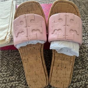 Tory Burch Double T sport slides